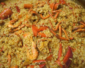 Sticky lobster rice