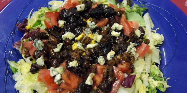 Sweet salad with honey and nuts
