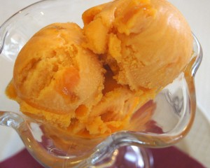 Apricot sorbet